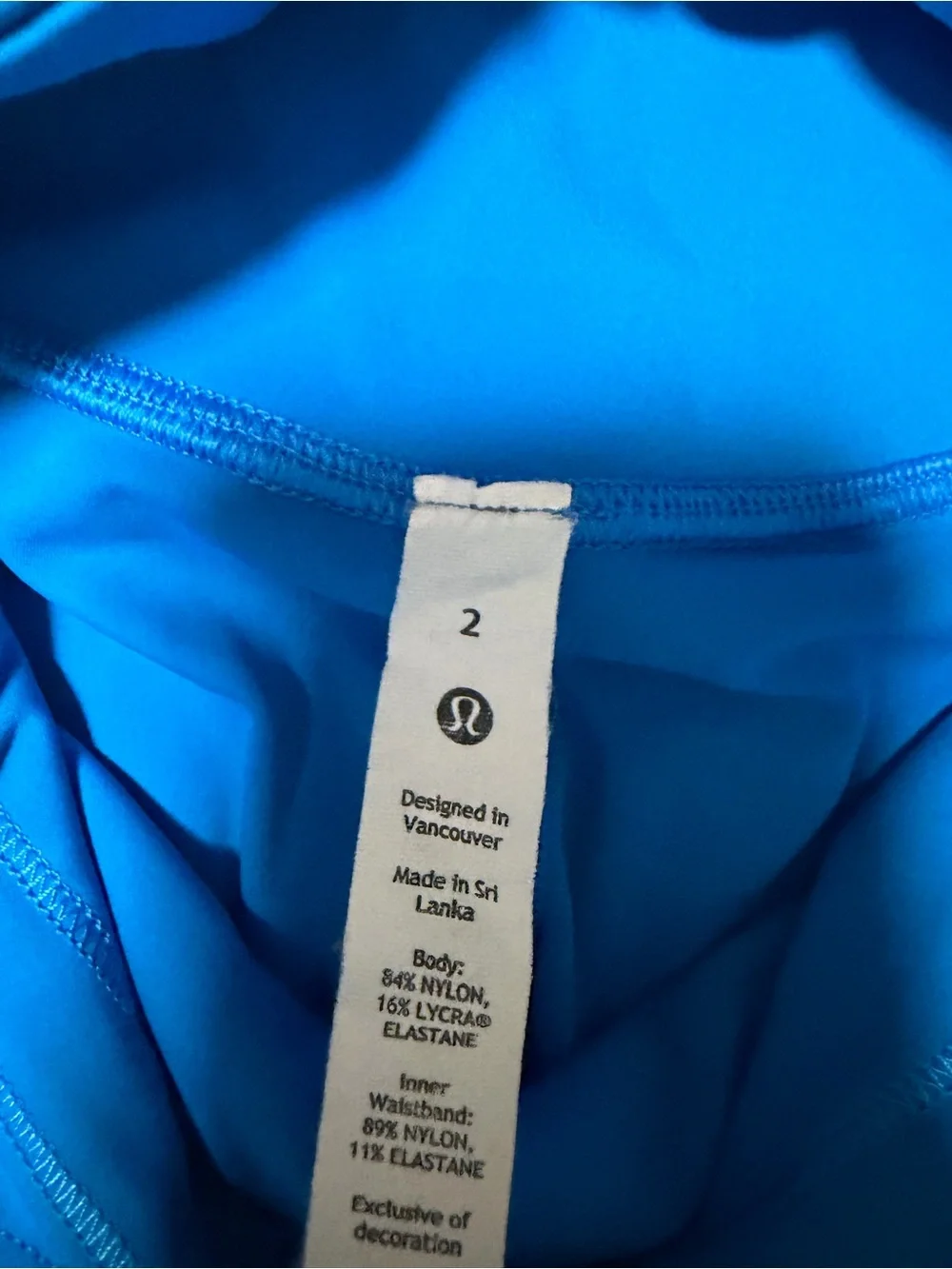 lululemon athletica Blue High-Waist Leggings